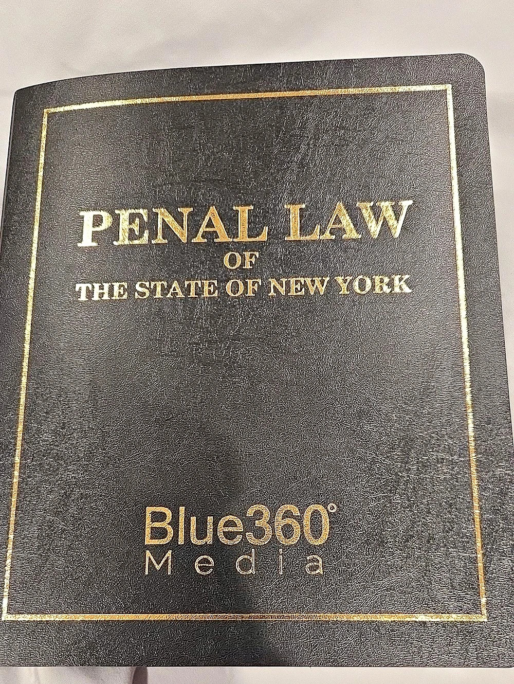 Blue360 Media Penal Law of the State of New York Black & Gold Book